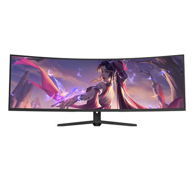 49 ইঞ্চি আল্ট্রাওয়াইড কার্ভ মনিটর 1MS 4K 144HZ 21:9 VA FHD LED কম্পিউটার ডেস্কটপ গেমিং মনিটর
