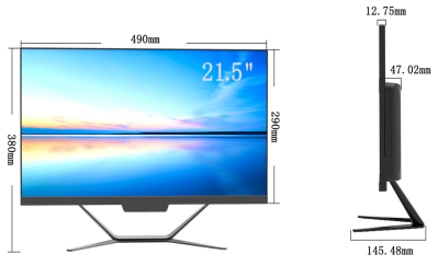 21.5 ইঞ্চি ইন্ডাস্ট্রিয়াল টাচ মনিটর 1920x1080 250cd/m2 4ms রেসপন্স